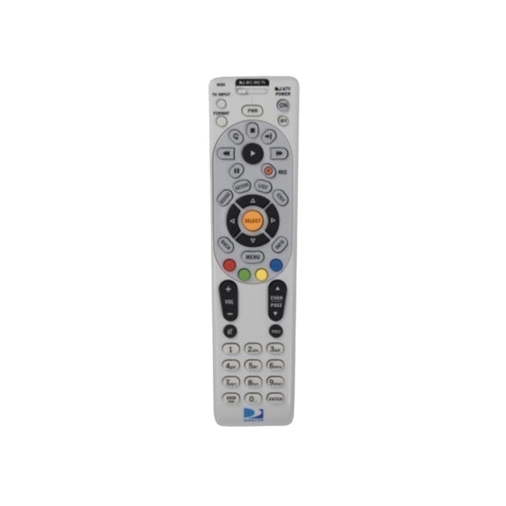 DirecTV RC66RX Universal Remote‎ Control RF IR Satellite Receiver White Black